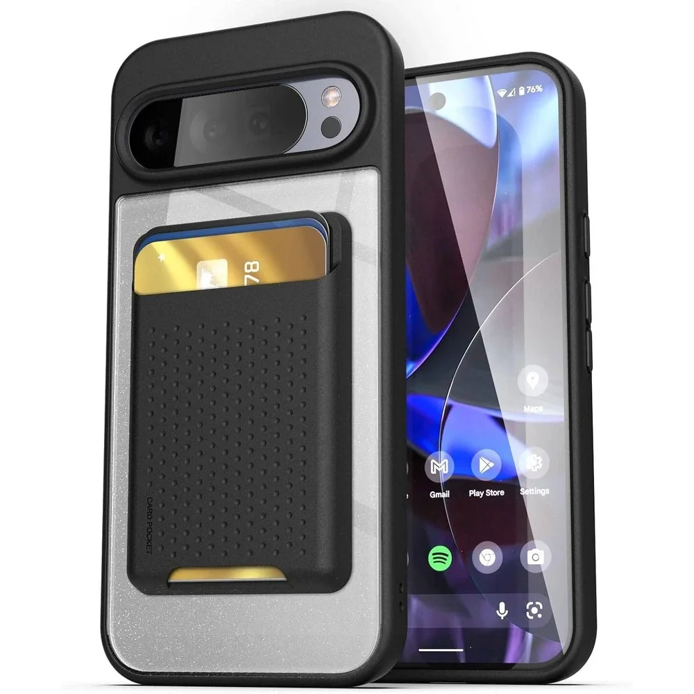 Encased Clearback Case Google Pixel 10 Pro XL Black NEW MagSafe Magnetic Wallet